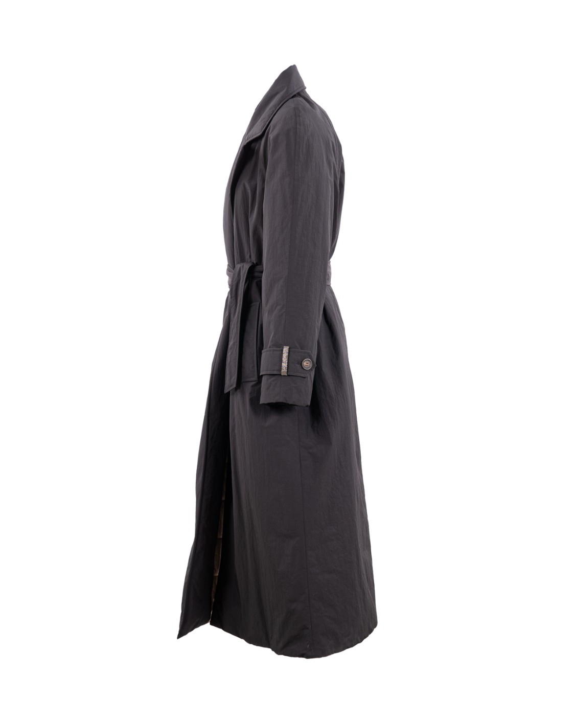 shop BRUNELLO CUCINELLI  Piumino: Brunello Cucinelli trench in tela di cotone techno idrorepellente con imbottitura in Thermore® e Shiny Cuff Details.
Chiusura con cintura.
Fodera in nylon idrorepellente.
Tasche basse.
Spacco singolo su retro.
Imbottitura in Thermore®.
Decorazione in monile Nickel-free.
Composizione: 74% POLIAMMIDE, 26% COTONE.
Made in Italy.. MD5999897-C101 number 148661